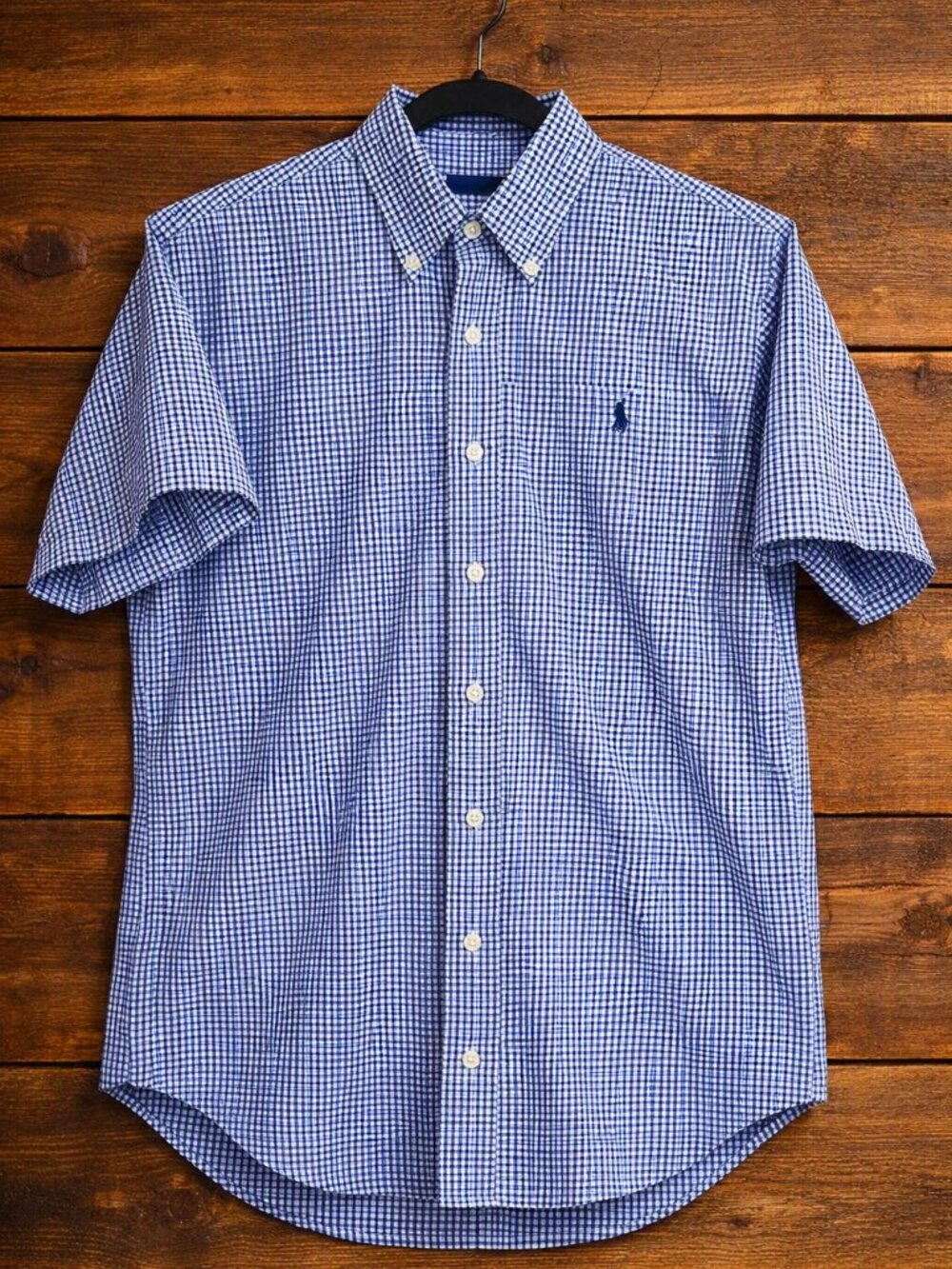 Polo by Ralph Lauren Gingham Button‑Down Shirt Short Sleeve Classic Nautical